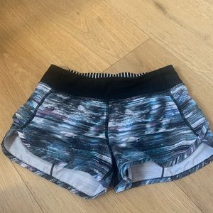 Lululemon kids; ivivva size 12 speed up shorts